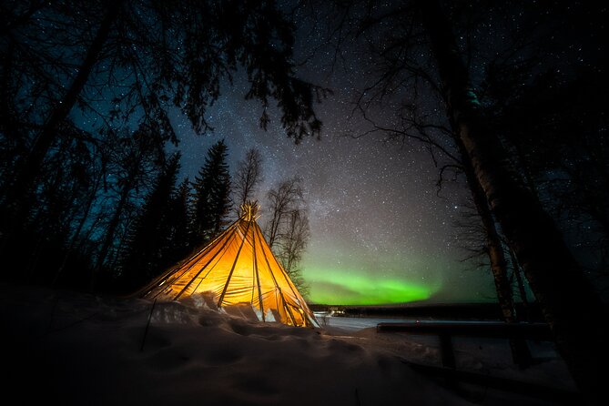 Rovaniemi Northern Lights Photography Small-Group Tour - Stop 1 in Lapland: briefing, driving, then silence under the lights