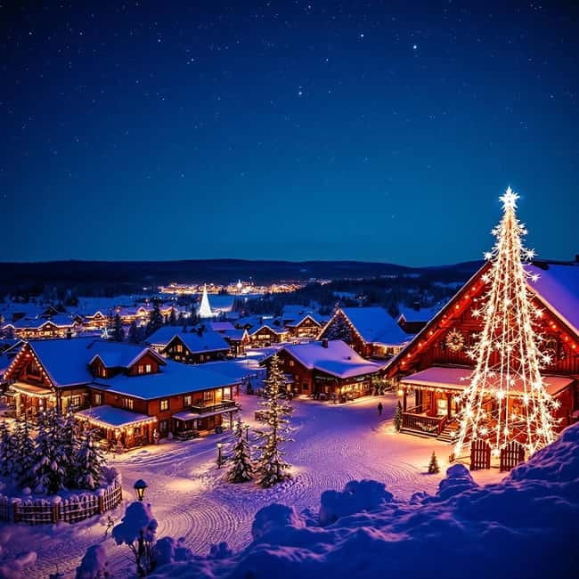 Rovaniemi:Santa Claus Village Guided Tour with Santa's gift - The Arctic Circle Crossing Photo and Certificate Moment