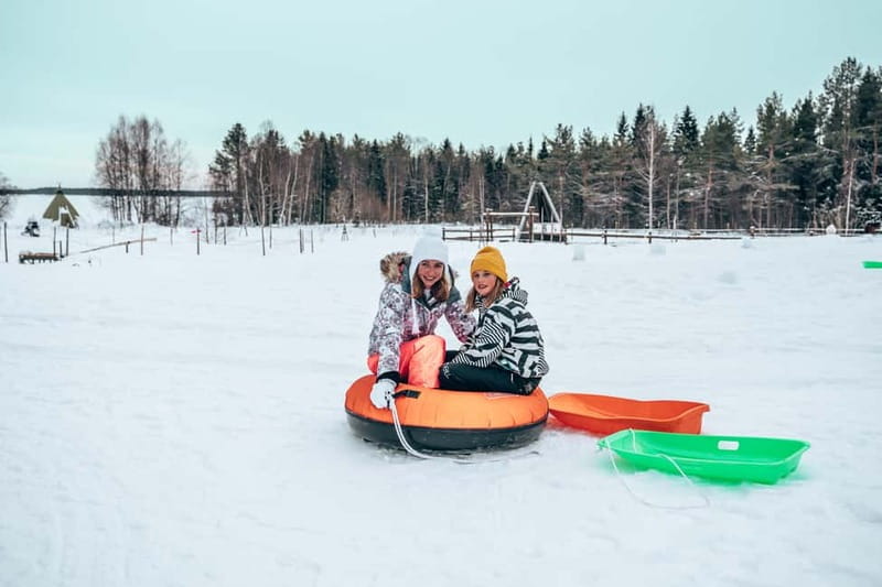 Rovaniemi: Snow Tour with Huskies, Reindeer, & Mini Scooters - Huskies up close: the 500m safari and husky petting time