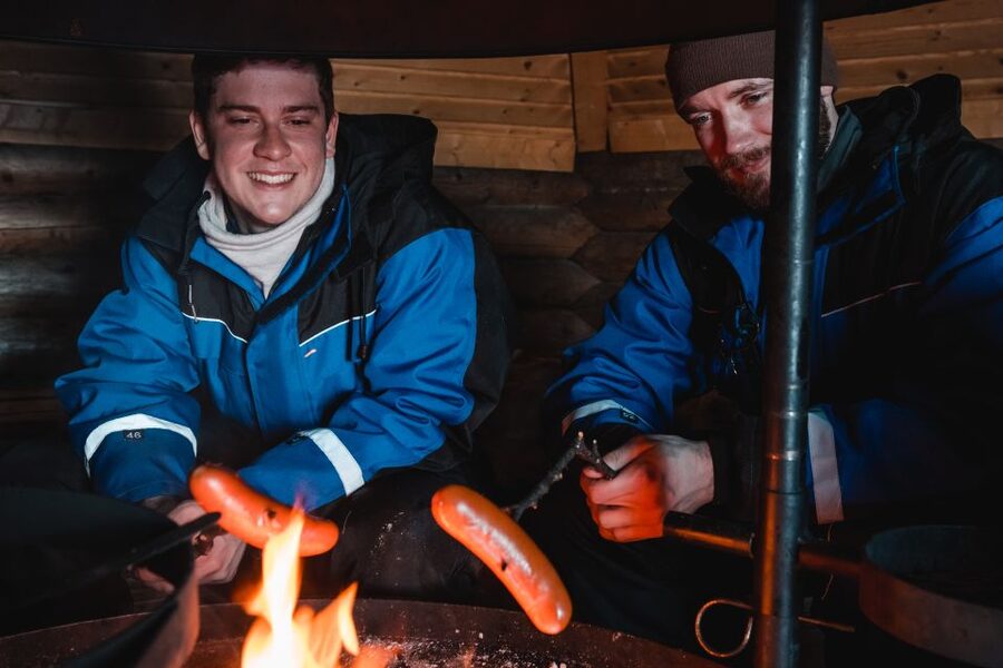 Rovaniemi: Snowmobile Safari & Campfire Evening Escape - The van ride out, then your first 60 minutes on a snowmobile