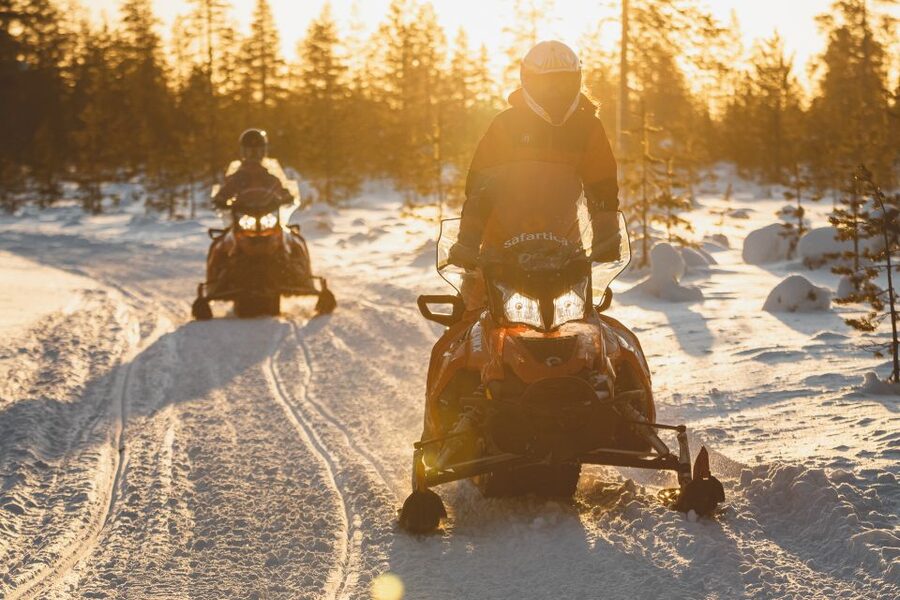 Rovaniemi: Snowmobile Safari to Arctic Snow Hotel - Lunch in a Kota tepee, glow-fried salmon by the fire