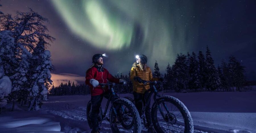 Ruka: Guided fatbike safari - How the fire break and sausage stop fits the whole experience