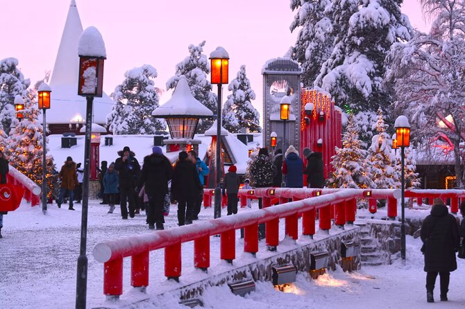 Santa Village Tour+Lapland Cuisine In Glass Igloo+Snow Scooters - Quick hits before your Arctic day