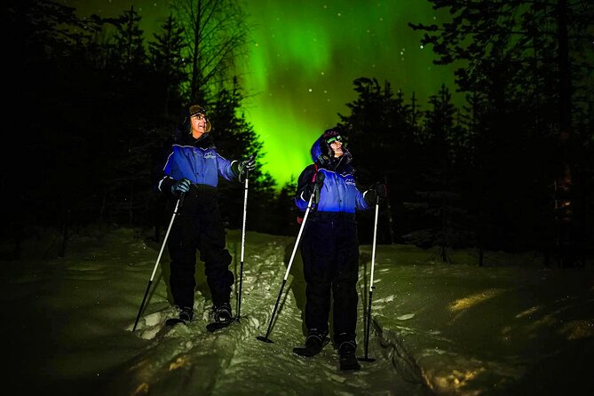 Ski Trekking under the Northern Lights - Backcountry skiing under the Northern Lights in Finnish Lapland