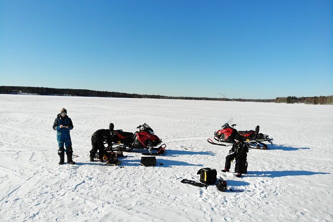 Snowmobile and Ice Fishing Excursion (private tour) - Pickup and Private Transport, So Your Day Starts Without Stress