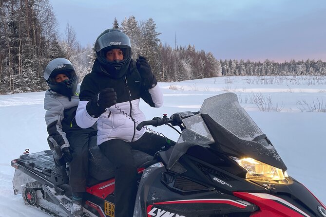 Snowmobile drive experience - 10:00 am timing, pickup options, and how the first steps go