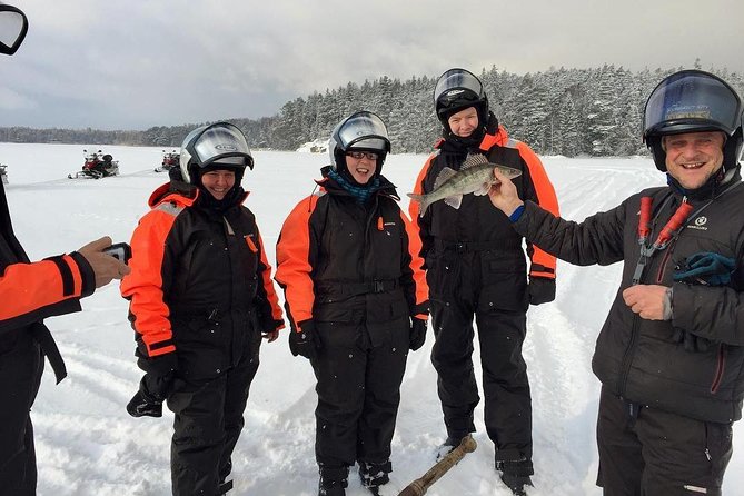 Snowmobile Safari in Helsinki Archipelago with Lunch - Campfire lunch on an island, plus ice fishing and kick sleds