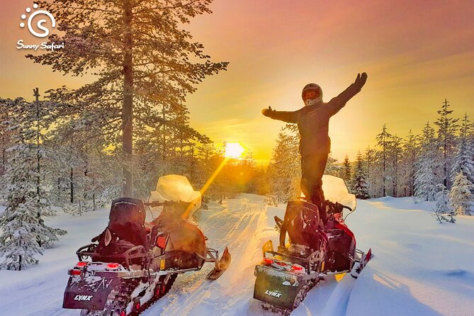 Snowmobile Safari into Arctic Wilderness - Sunny Safari Start Point and Your First 30 Minutes of Setup