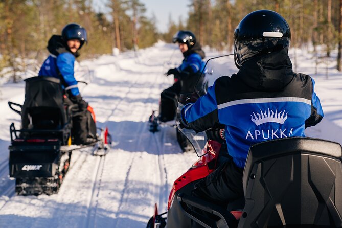 Snowmobile Safari into the Wilderness, Apukka Resort Rovaniemi - Transport, changing, and the end-of-tour moment back at Apukka