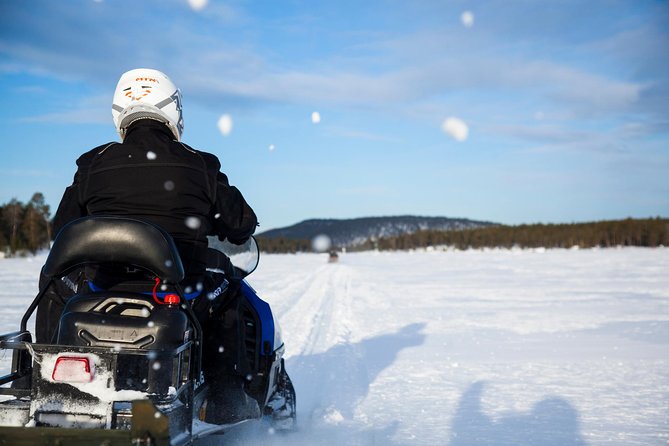 Snowmobile Safari to Lake Inari, meet & feed Reindeers, Lunch - Snowmobile Safari to Lake Inari, what the half-day really feels like