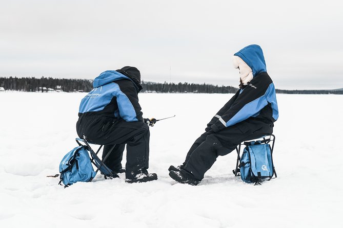 Snowshoeing and Ice Fishing Tour - Ice fishing on a frozen lake: drilling, waiting, and realistic expectations