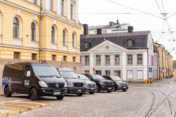 VIP Highlights Helsinki Sightseeing Private Service - Central Helsinki Driving Time, Old Railway Station Photos, and Getting Your Bearings