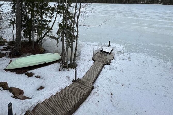 VIP SERVICE Traditional Finnish Log Sauna and Food Experience - The lake plunge option: the moment many people remember