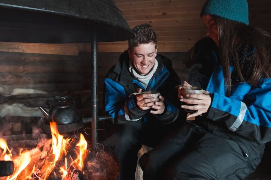 Ylläs: Snowmobile Adventure with Ice Fishing - The 5-Hour Plan: Pickup, Ride, Lake Lesson, Fire Soup, Return