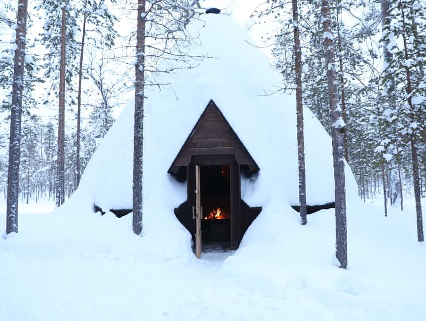 Ylläs:Snowmobile safari to forest kota with a family company - The Drive Through Ylläs Snow Tracks: Expect Tracks, Streams, and a Forest Feel